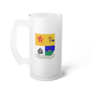 McDonnell Family Coat of Arms 16oz. Beer Mug