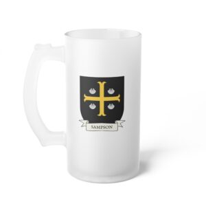 Sampson Family Coat of Arms 16oz. Beer Mug