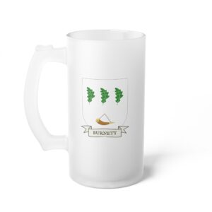 Burnett Family Coat of Arms 16oz. Beer Mug