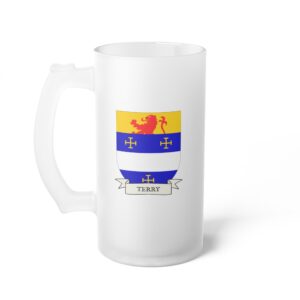 Terry Family Coat of Arms 16oz. Beer Mug