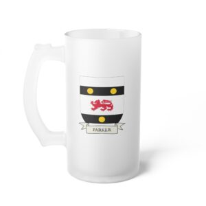 Parker Family Coat of Arms 16oz. Beer Mug