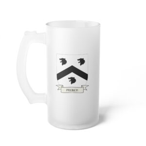 Pierce Family Coat of Arms 16oz. Beer Mug