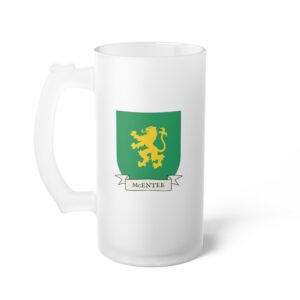 McEntee Family Coat of Arms 16oz. Beer Mug