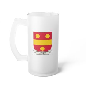 Avery Family Coat of Arms 16oz. Beer Mug