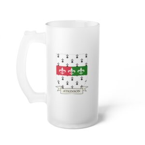 Atkinson Family Coat of Arms 16oz. Beer Mug
