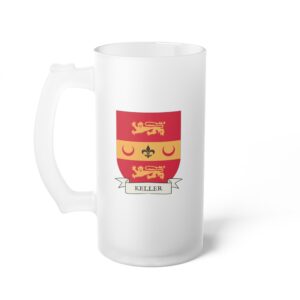 Keller Family Coat of Arms 16oz. Beer Mug
