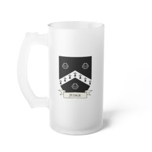 Judge Family Coat of Arms 16oz. Beer Mug