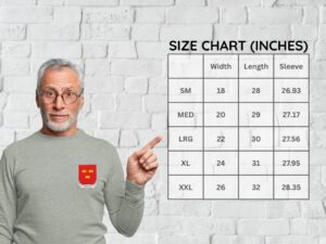Long Sleeve Size Chart