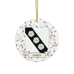 Carey Family Coat of Arms Christmas Ornament