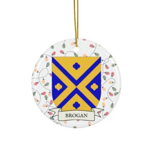 Brogan Family Coat of Arms Christmas Ornament