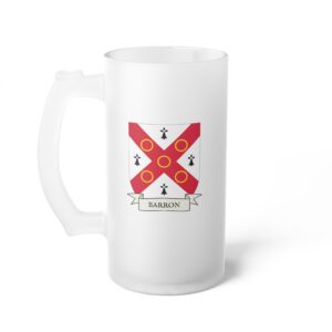 Barron Family Coat of Arms Beer Mug