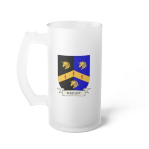 Wright Family Coat of Arms 16oz. Beer Mug