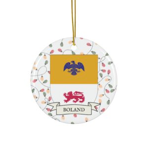Boland Family Coat of Arms Christmas Ornament