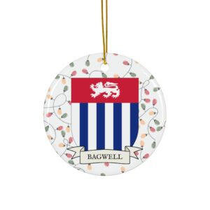 Bagwell Family Coat of Arms Christmas Ornament