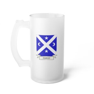 Haigh Family Coat of Arms 16oz. Beer Mug