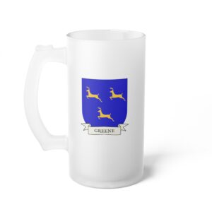 Greene Family Coat of Arms Beer Mug