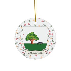 Callaghan Family Coat of Arms Christmas Ornament