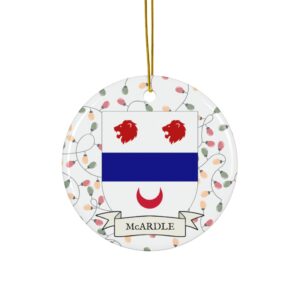 McArdle Family Coat of Arms Christmas Ornament
