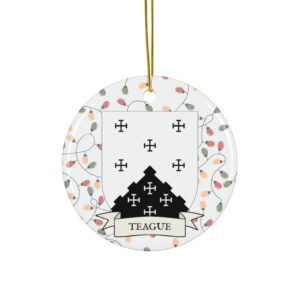 Teague Family Coat of Arms Christmas Ornament