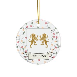 Collins Family Coat of Arms Christmas Ornament