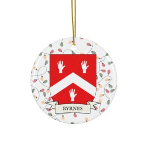 Byrnes Family Coat of Arms Christmas Ornament