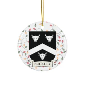 Buckley Family Coat of Arms Christmas Ornament