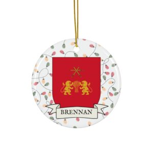 Brennan Family Coat of Arms Christmas Ornament