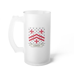 Garvey Family Coat of Arms Beer Mug