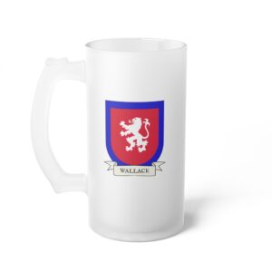 Wallace Family Coat of Arms Beer Mug