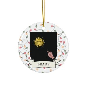 Brady Family Coat of Arms Christmas Ornament