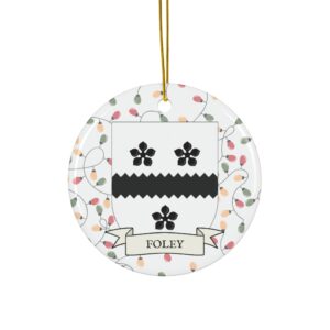Foley Family Coat of Arms Christmas Ornament