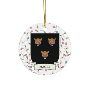 Magee Family Coat of Arms Christmas Ornament