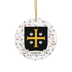 Samson Family Coat of Arms Christmas Tree Ornament