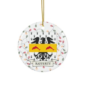 Rafferty Family Coat of Arms Christmas Tree Ornament