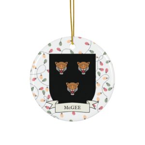 McGee Family Coat of Arms Christmas Tree Ornament