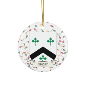 Frost Family Coat of Arms Christmas Tree Ornament