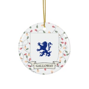 Galloway Family Coat of Arms Christmas Tree Ornament