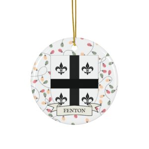 Fenton Family Coat of Arms Christmas Ornament