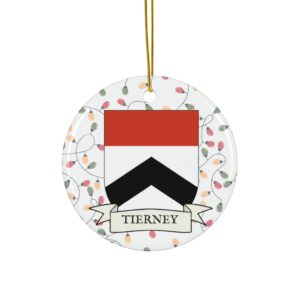 Tierney Family Coat of Arms Christmas Tree Ornament