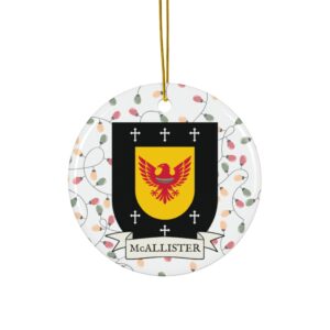 McAllister Family Coat of Arms Christmas Ornament