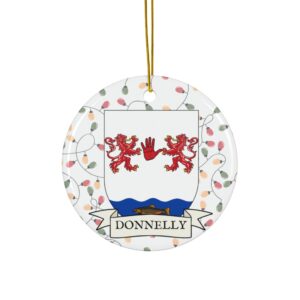Donnelly Family Coat of Arms Christmas Ornament