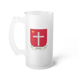 Ridge Family Coat of Arms Beer Mug