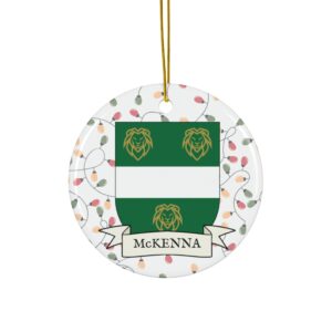McKenna Family Coat of Arms Christmas Tree Ornament