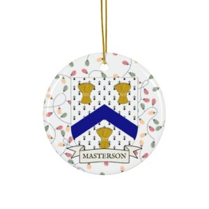 Masterson Family Coat of Arms Christmas Tree Ornament
