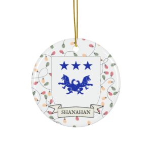 Shanahan Family Coat of Arms Christmas Tree Ornament