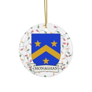 Monaghan Family Coat of Arms Christmas Tree Ornament