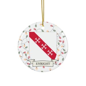 Enright Family Coat of Arms Christmas Ornament