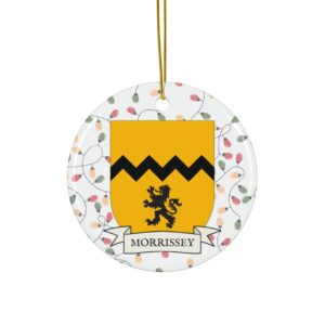 Morrissey Family Coat of Arms Christmas Tree Ornament