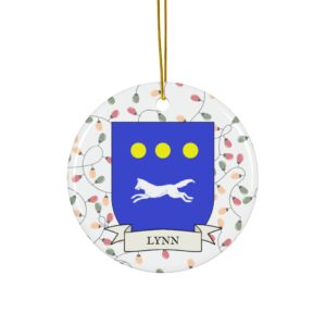 Lynn Family Coat of Arms Christmas Tree Ornament