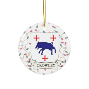 Crowley Family Coat of Arms Christmas Ornament
